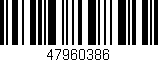 Código de barras (EAN, GTIN, SKU, ISBN): '47960386'