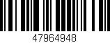 Código de barras (EAN, GTIN, SKU, ISBN): '47964948'