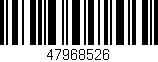 Código de barras (EAN, GTIN, SKU, ISBN): '47968526'