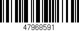 Código de barras (EAN, GTIN, SKU, ISBN): '47968591'