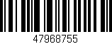 Código de barras (EAN, GTIN, SKU, ISBN): '47968755'
