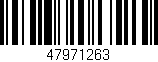 Código de barras (EAN, GTIN, SKU, ISBN): '47971263'