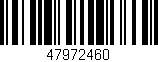 Código de barras (EAN, GTIN, SKU, ISBN): '47972460'