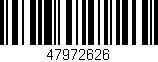 Código de barras (EAN, GTIN, SKU, ISBN): '47972626'