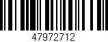 Código de barras (EAN, GTIN, SKU, ISBN): '47972712'
