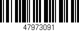 Código de barras (EAN, GTIN, SKU, ISBN): '47973091'