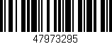 Código de barras (EAN, GTIN, SKU, ISBN): '47973295'
