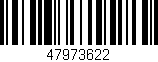 Código de barras (EAN, GTIN, SKU, ISBN): '47973622'