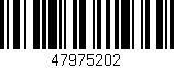 Código de barras (EAN, GTIN, SKU, ISBN): '47975202'
