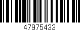 Código de barras (EAN, GTIN, SKU, ISBN): '47975433'