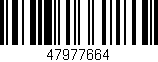 Código de barras (EAN, GTIN, SKU, ISBN): '47977664'