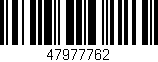 Código de barras (EAN, GTIN, SKU, ISBN): '47977762'