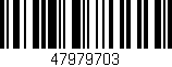 Código de barras (EAN, GTIN, SKU, ISBN): '47979703'