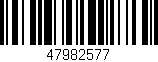 Código de barras (EAN, GTIN, SKU, ISBN): '47982577'
