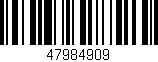 Código de barras (EAN, GTIN, SKU, ISBN): '47984909'
