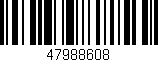 Código de barras (EAN, GTIN, SKU, ISBN): '47988608'