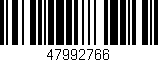 Código de barras (EAN, GTIN, SKU, ISBN): '47992766'
