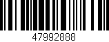 Código de barras (EAN, GTIN, SKU, ISBN): '47992888'