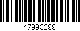 Código de barras (EAN, GTIN, SKU, ISBN): '47993299'