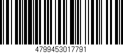 Código de barras (EAN, GTIN, SKU, ISBN): '4799453017791'