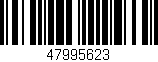 Código de barras (EAN, GTIN, SKU, ISBN): '47995623'