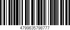 Código de barras (EAN, GTIN, SKU, ISBN): '4799635798777'