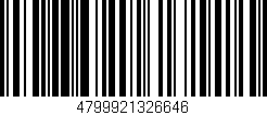Código de barras (EAN, GTIN, SKU, ISBN): '4799921326646'