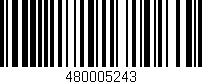 Código de barras (EAN, GTIN, SKU, ISBN): '480005243'