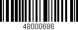 Código de barras (EAN, GTIN, SKU, ISBN): '48000686'