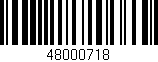 Código de barras (EAN, GTIN, SKU, ISBN): '48000718'