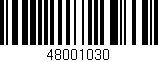 Código de barras (EAN, GTIN, SKU, ISBN): '48001030'