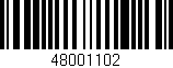 Código de barras (EAN, GTIN, SKU, ISBN): '48001102'