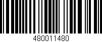 Código de barras (EAN, GTIN, SKU, ISBN): '480011480'