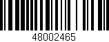 Código de barras (EAN, GTIN, SKU, ISBN): '48002465'