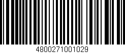 Código de barras (EAN, GTIN, SKU, ISBN): '4800271001029'