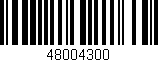 Código de barras (EAN, GTIN, SKU, ISBN): '48004300'