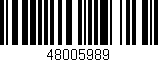 Código de barras (EAN, GTIN, SKU, ISBN): '48005989'
