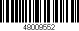 Código de barras (EAN, GTIN, SKU, ISBN): '48009552'