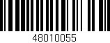 Código de barras (EAN, GTIN, SKU, ISBN): '48010055'