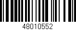 Código de barras (EAN, GTIN, SKU, ISBN): '48010552'