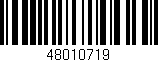 Código de barras (EAN, GTIN, SKU, ISBN): '48010719'