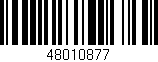 Código de barras (EAN, GTIN, SKU, ISBN): '48010877'