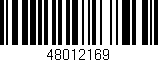 Código de barras (EAN, GTIN, SKU, ISBN): '48012169'