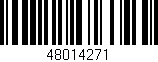 Código de barras (EAN, GTIN, SKU, ISBN): '48014271'
