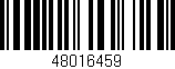 Código de barras (EAN, GTIN, SKU, ISBN): '48016459'