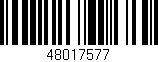 Código de barras (EAN, GTIN, SKU, ISBN): '48017577'