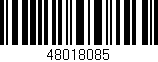 Código de barras (EAN, GTIN, SKU, ISBN): '48018085'