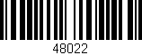 Código de barras (EAN, GTIN, SKU, ISBN): '48022'