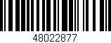 Código de barras (EAN, GTIN, SKU, ISBN): '48022877'
