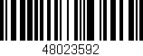 Código de barras (EAN, GTIN, SKU, ISBN): '48023592'